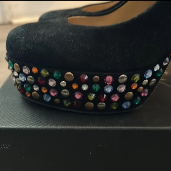 GIUSEPPE Zanotti Rainbow Crystal Heels EUC ❤️ - Picture 3 of 13